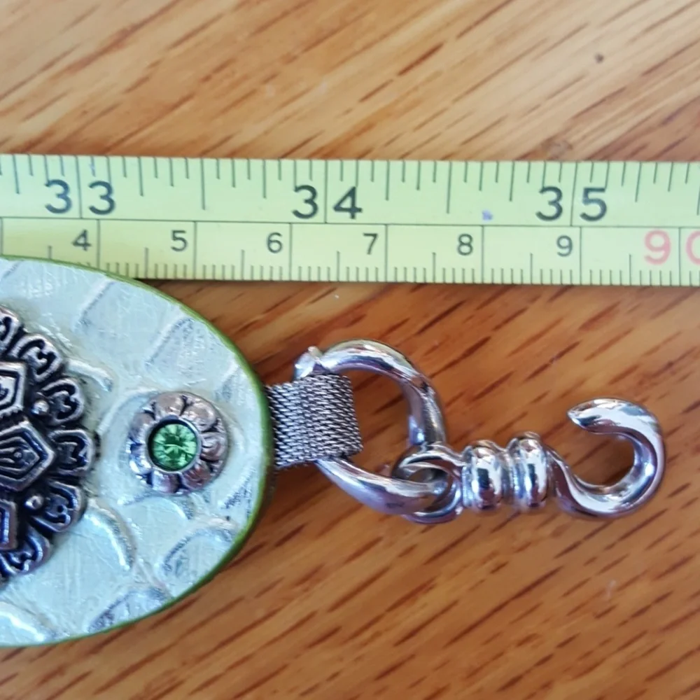 VTG NANNi Italien silver leather belt